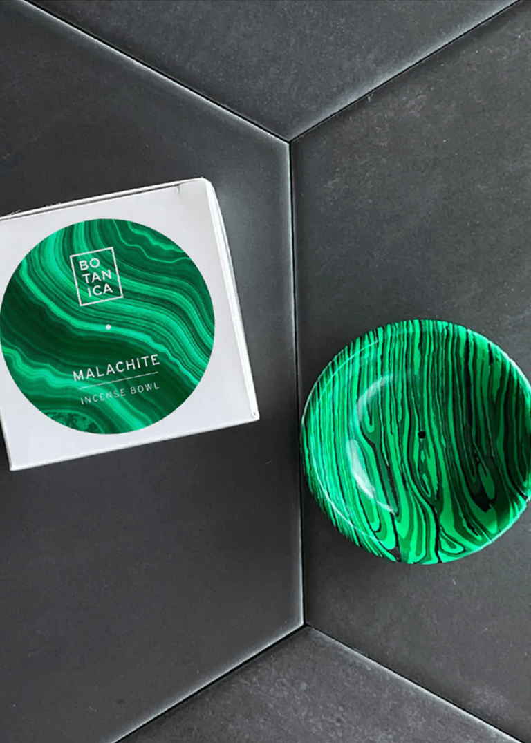 Bol Porte Encens Botanica Malachite - Ex - voto