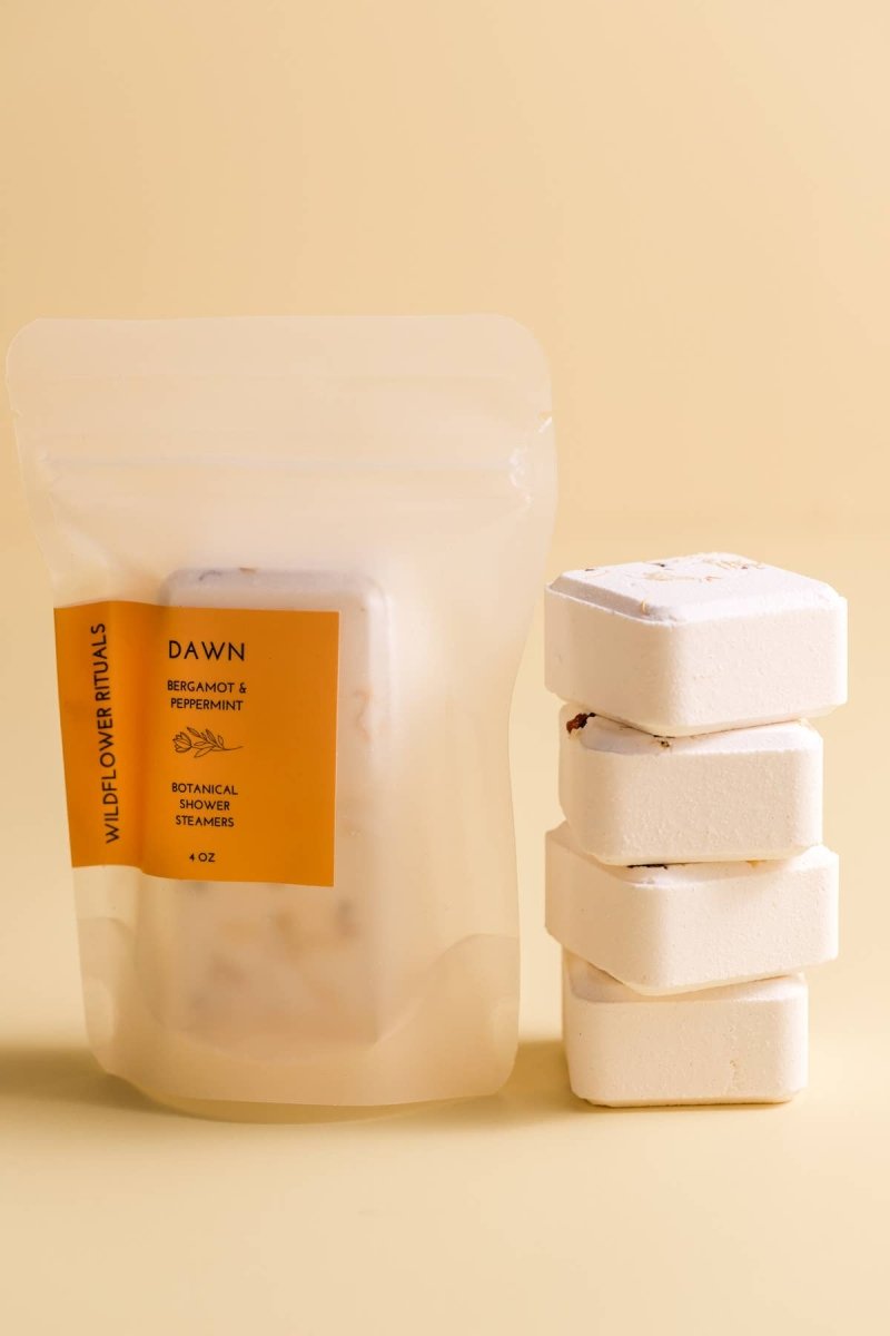 Bombe Vapeur de Douche Dawn Bergamote et Menthe Poivrée Wildflower Rituals - Ex-voto