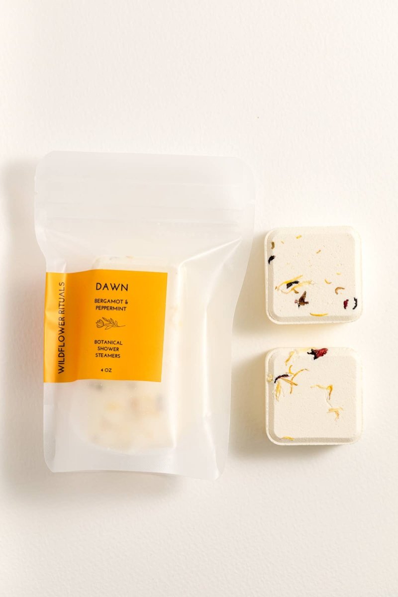 Bombe Vapeur de Douche Dawn Bergamote et Menthe Poivrée Wildflower Rituals - Ex-voto