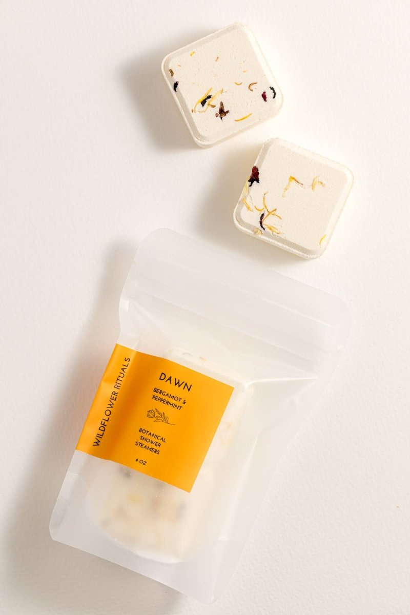 Bombe Vapeur de Douche Dawn Bergamote et Menthe Poivrée Wildflower Rituals - Ex-voto