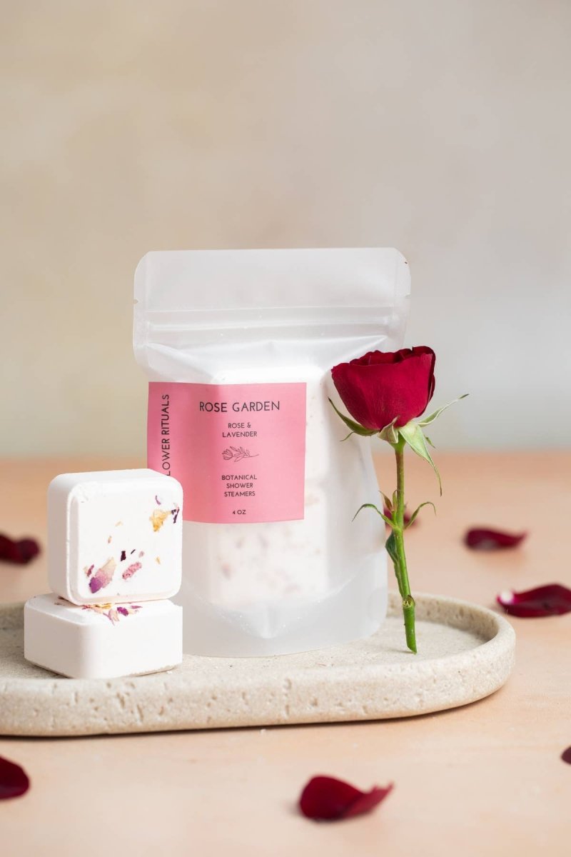 Bombe Vapeur de Douche Rose Garden Rose et Lavande Wildflower Rituals - Ex-voto