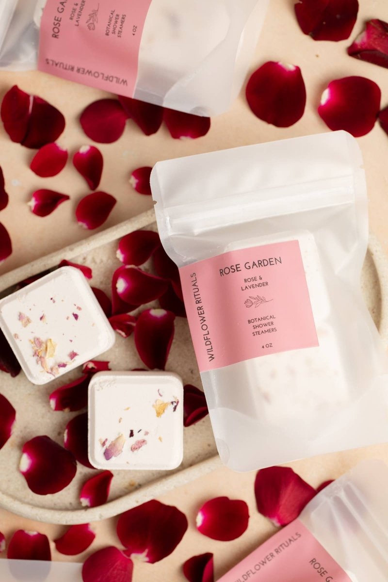 Bombe Vapeur de Douche Rose Garden Rose et Lavande Wildflower Rituals - Ex-voto