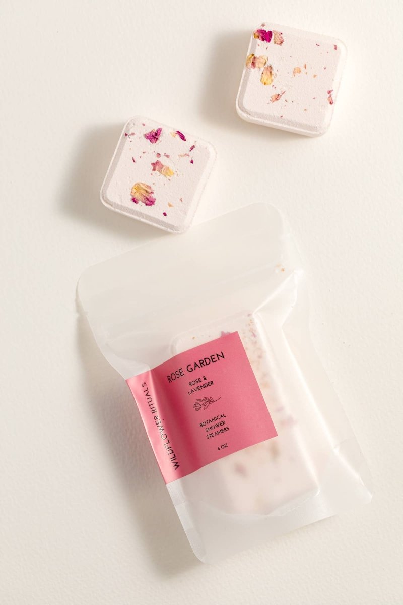Bombe Vapeur de Douche Rose Garden Rose et Lavande Wildflower Rituals - Ex-voto
