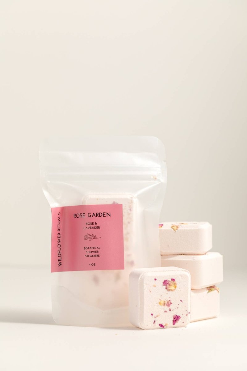 Bombe Vapeur de Douche Rose Garden Rose et Lavande Wildflower Rituals - Ex-voto