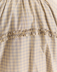 Bomber Léger Lailah Gingham Gris Damson Madder - Ex-voto