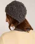 Bonnet Crochet Gris Damson Madder - Ex - voto