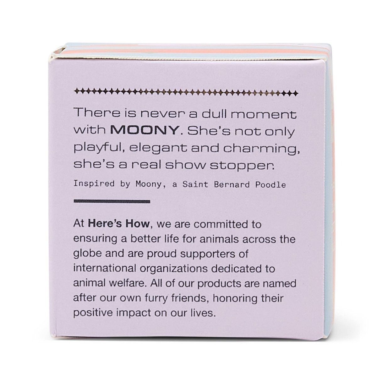 Bouchon en Verre Moony Lilas Here's How - Ex - voto