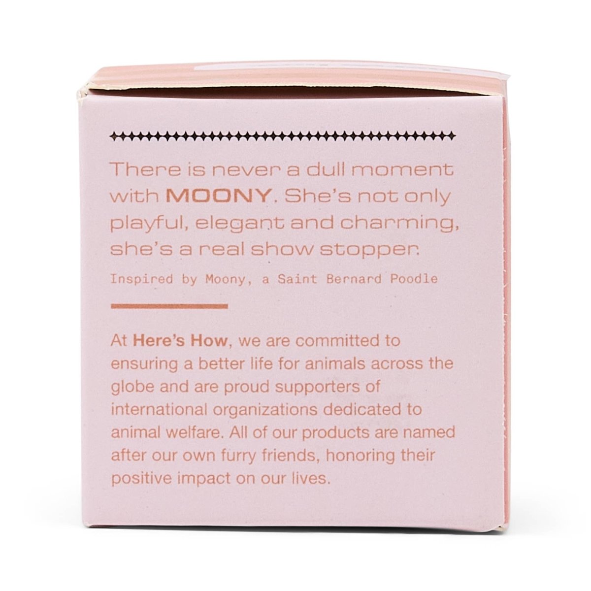 Bouchon en Verre Moony Rose Blush Here's How - Ex - voto