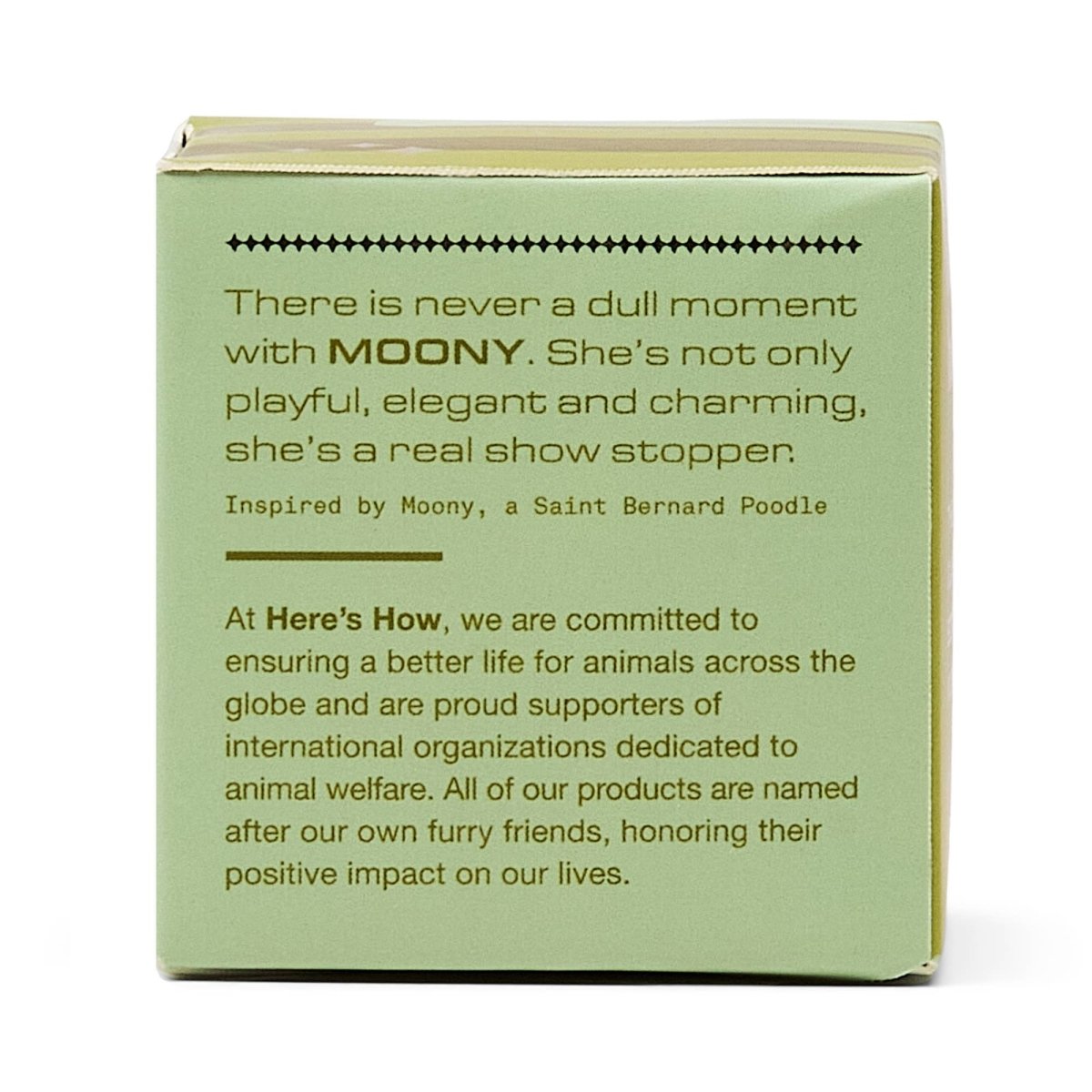 Bouchon en Verre Moony Vert Olive Here's How - Ex - voto