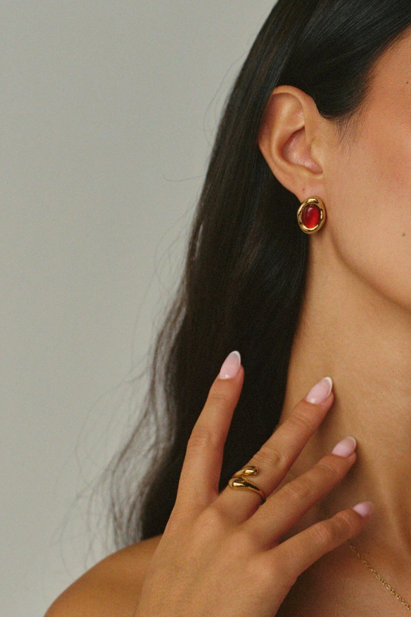 Boucle d'oreilles Bordeaux Twenty Compass - Ex - voto
