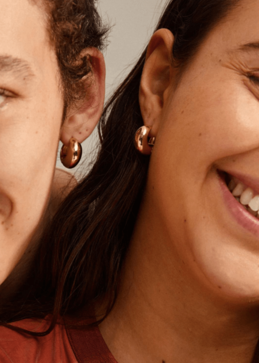 Boucles D'oreilles Anneaux Chunky Ioanna Pilgrim (Or ou Argent) - Ex - voto