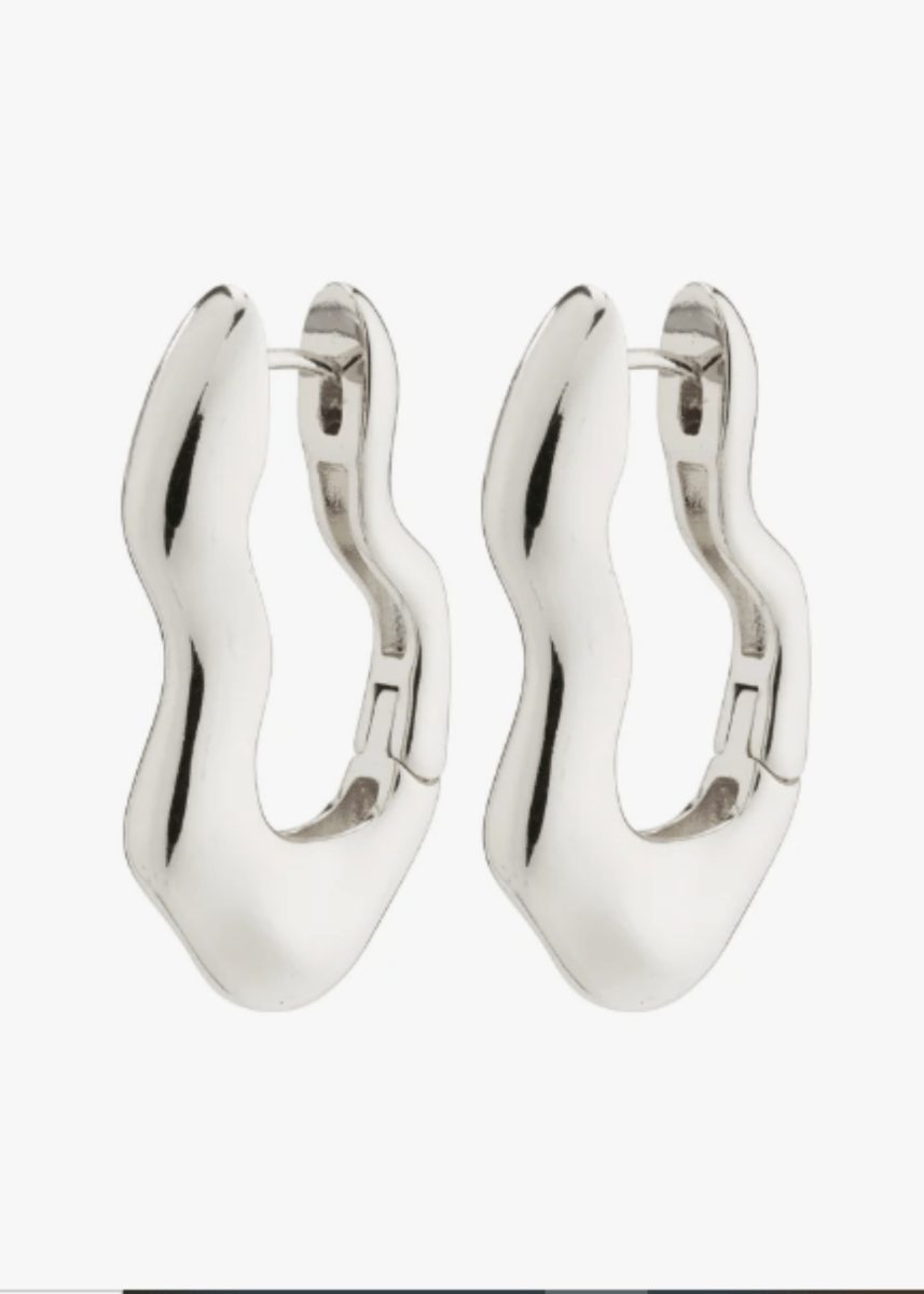 Boucles D'oreilles Anneaux Chunky Loulia Pilgrim (Or ou Argent) - Ex - voto