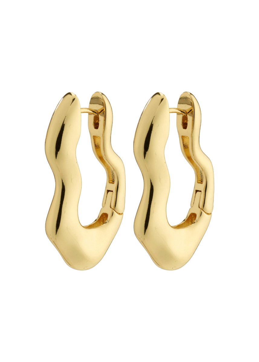 Boucles D'oreilles Anneaux Chunky Loulia Pilgrim (Or ou Argent) - Ex - voto
