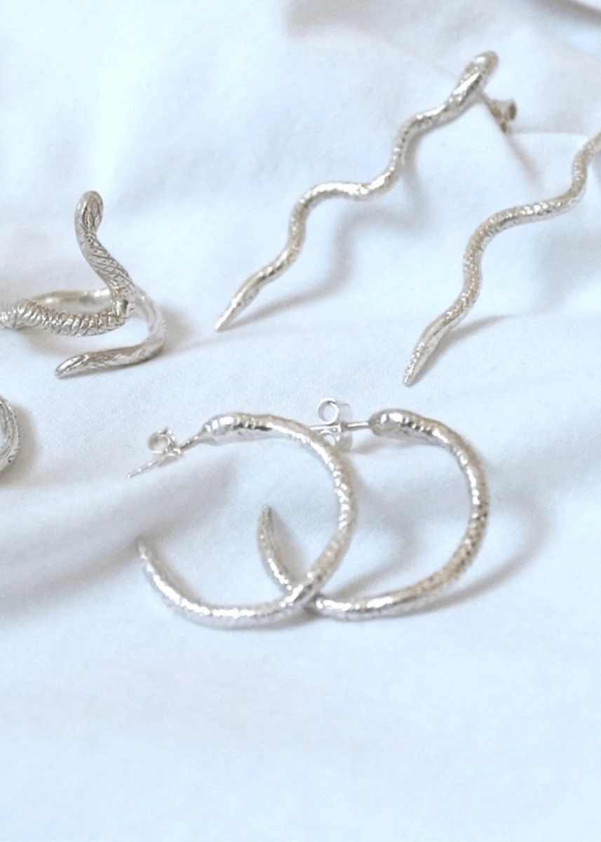 Boucles d'oreilles Anneaux Snakes Bilak - Ex - voto
