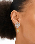 Boucles d'Oreilles avec Billes Still Pilgrim (Or et Brun ou Argent et Jaune) - Ex-voto