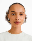 Boucles d'Oreilles avec Billes Still Pilgrim (Or et Brun ou Argent et Jaune) - Ex-voto