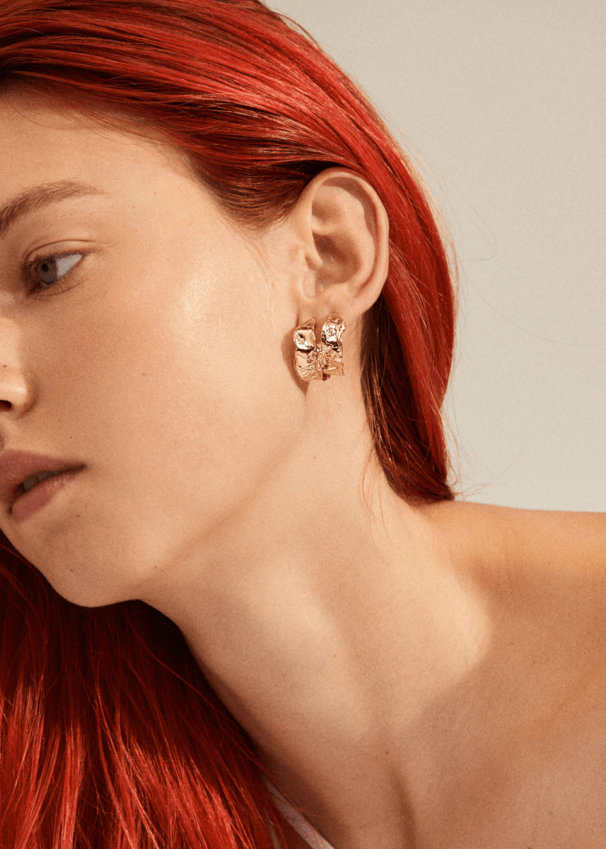 Boucles d&#39;oreilles Elara Pilgrim (Or ou Argent) - Ex - voto