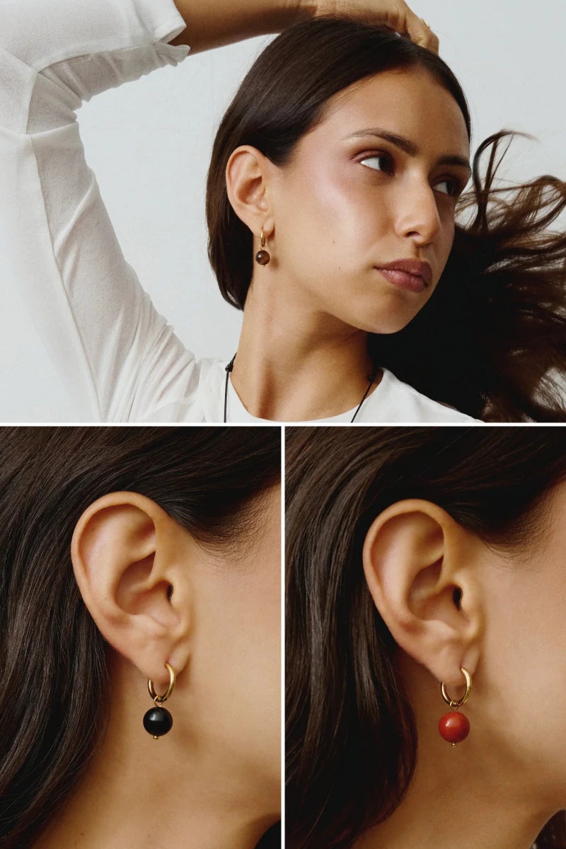 Boucles d'oreilles Éléments Twenty Compass (Or ou Argent) - Ex-voto