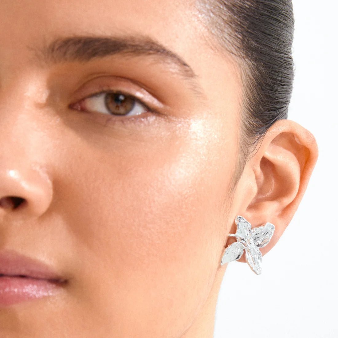 Boucles d'Oreilles Grandes Fleurs Trace Pilgrim - Ex-voto
