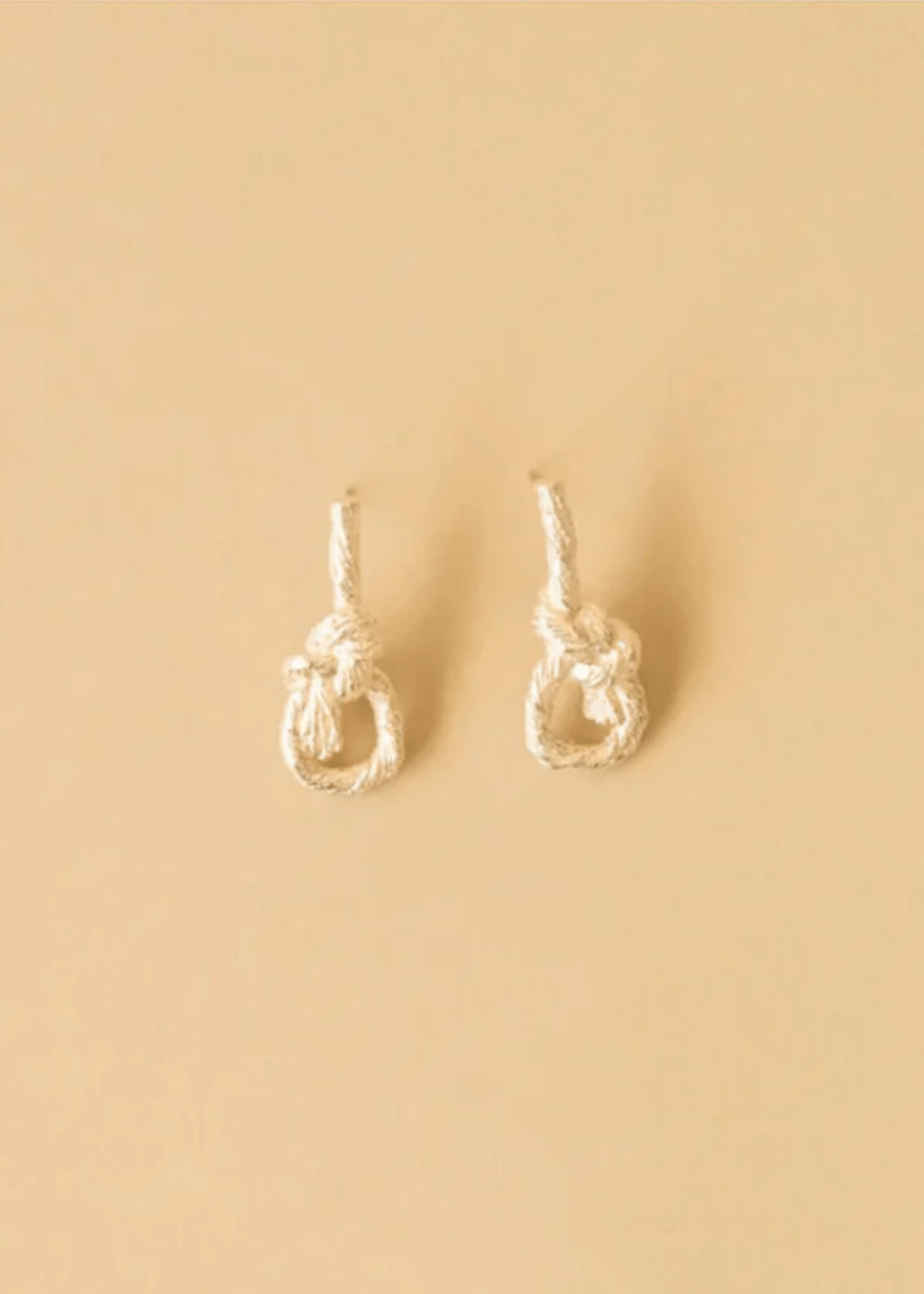 Boucles d'oreilles Grands Noeuds Argent La Manufacture - Ex - voto