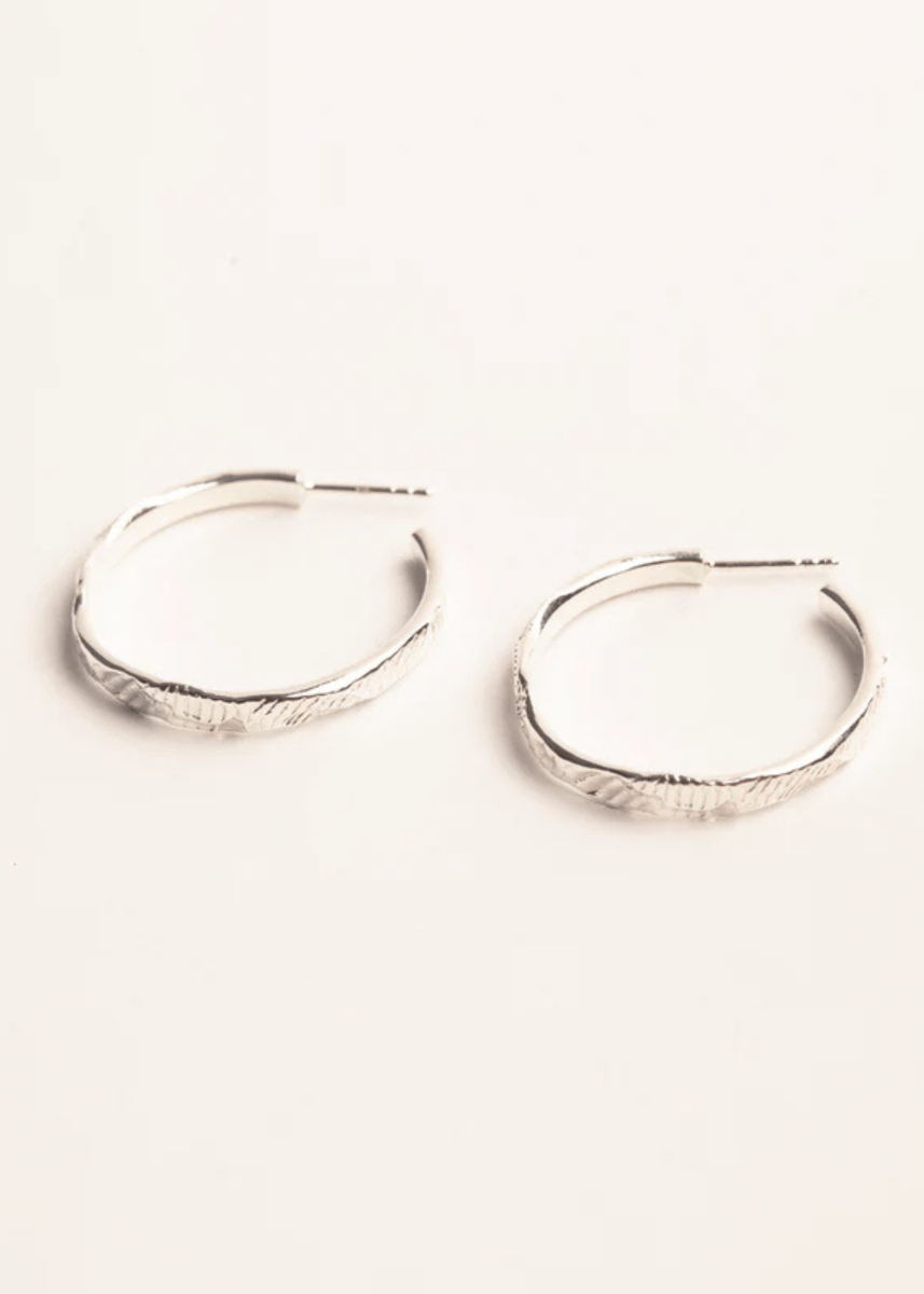 Boucles d'Oreilles Hoops Récif Argent Sarah Bijoux - Ex - voto