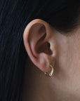 Boucles d'Oreilles Petits Hoops Filé Or Vermeille Sarah Bijoux - Ex-voto