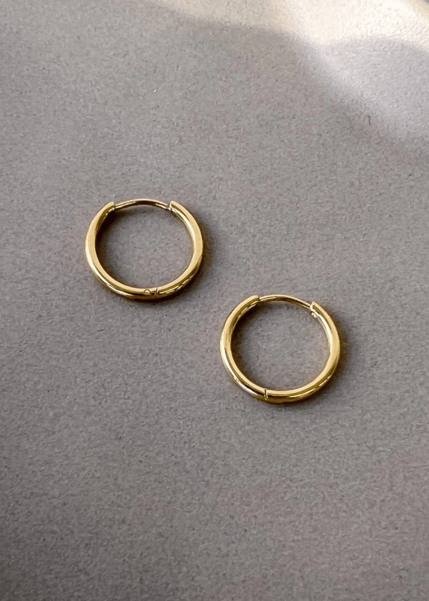 Boucles d'oreilles Petits Hoops Or Horace - Ex - voto