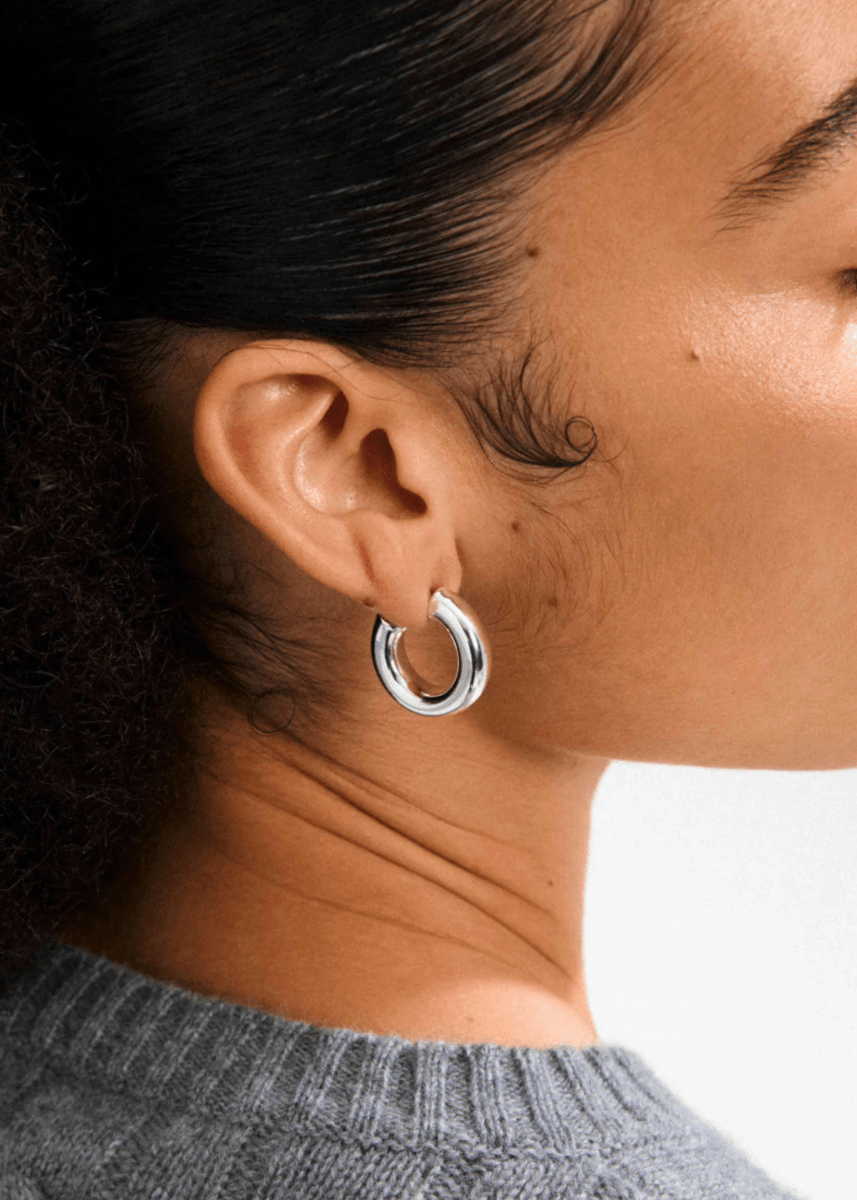 Boucles d&#39;oreilles Phase Larges Anneaux Pilgrim (Or ou Argent) - Ex - voto