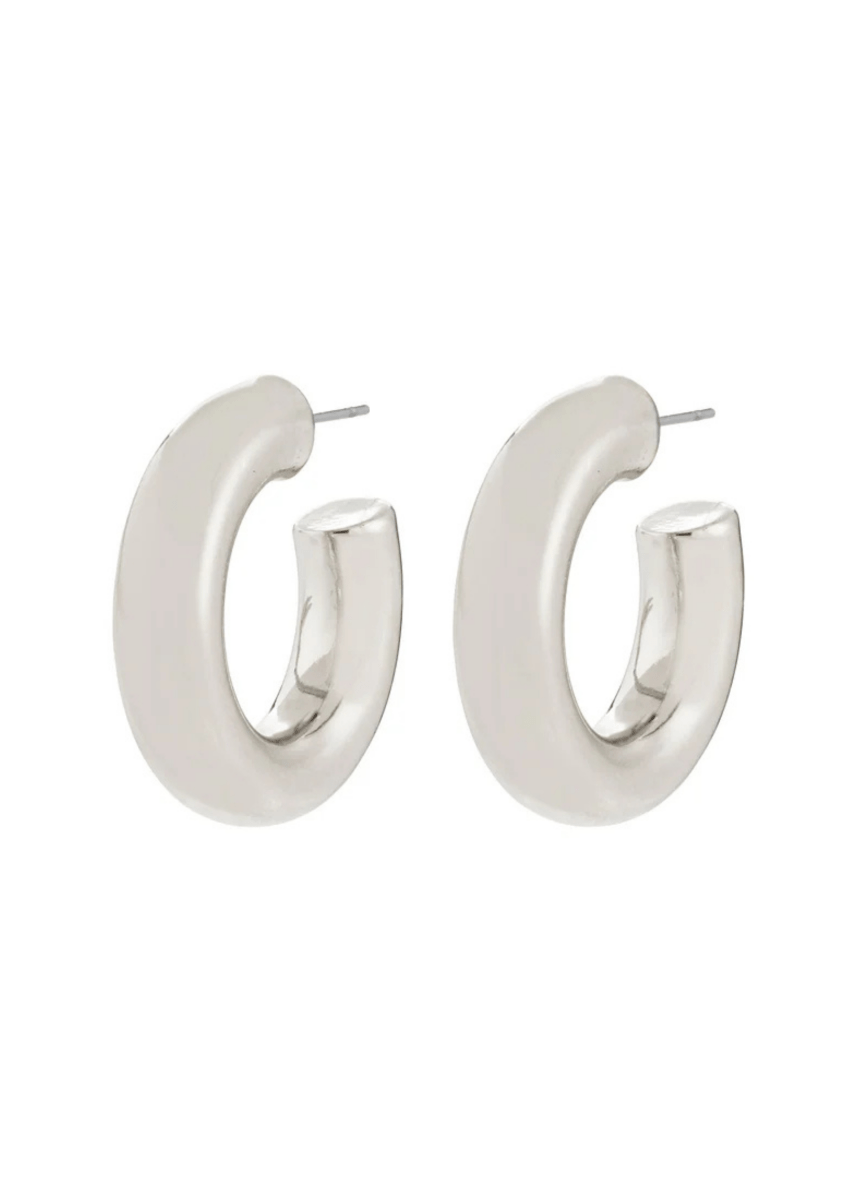Boucles d&#39;oreilles Phase Larges Anneaux Pilgrim (Or ou Argent) - Ex - voto