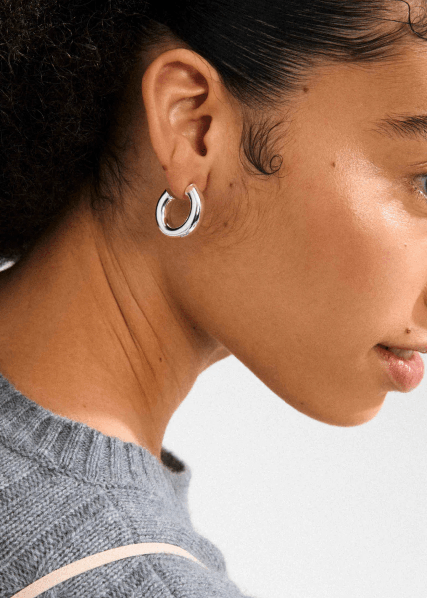 Boucles d&#39;oreilles Phase Larges Anneaux Pilgrim (Or ou Argent) - Ex - voto