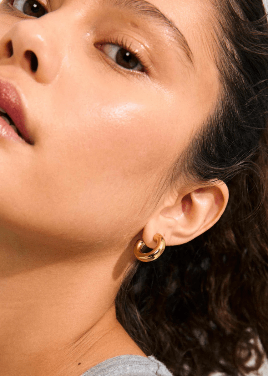 Boucles d'Oreilles Phase Petits Anneaux Pilgrim (Or ou Argent) - Ex - voto