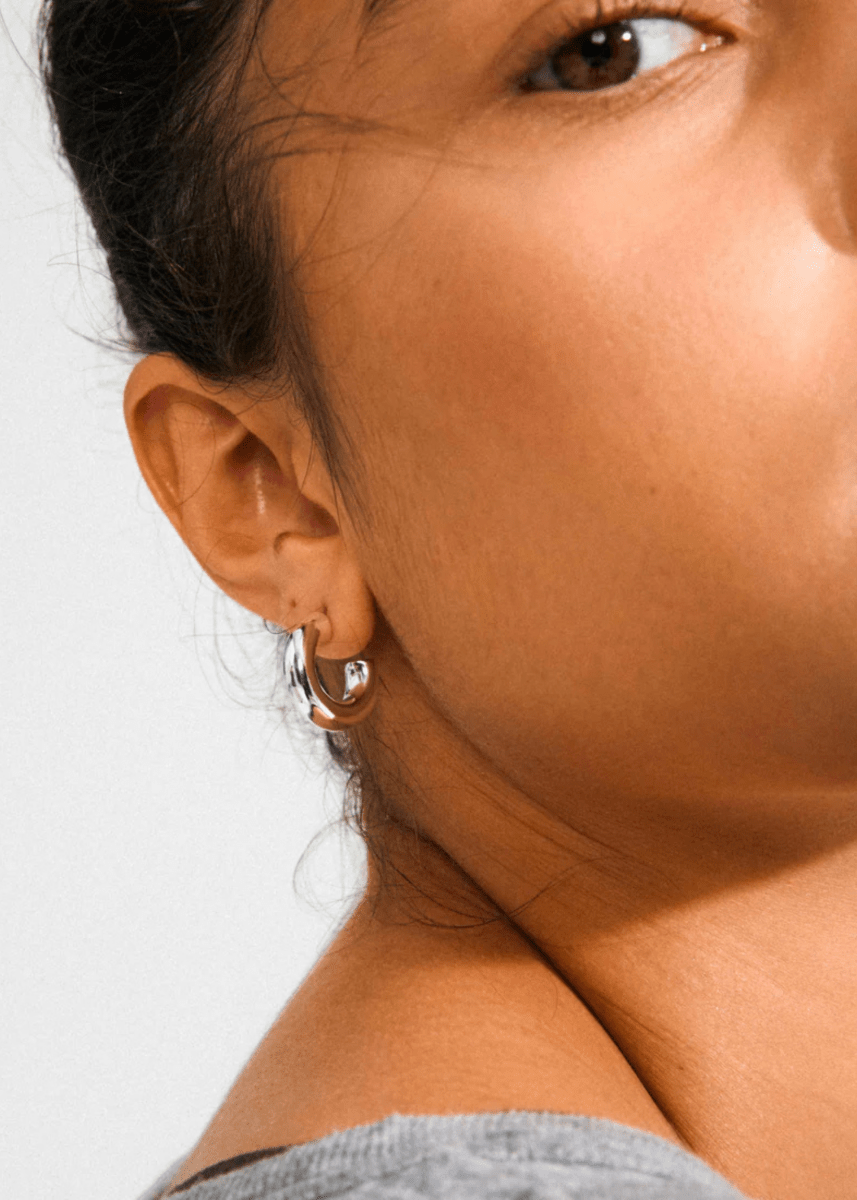 Boucles d&#39;Oreilles Phase Petits Anneaux Pilgrim (Or ou Argent) - Ex - voto