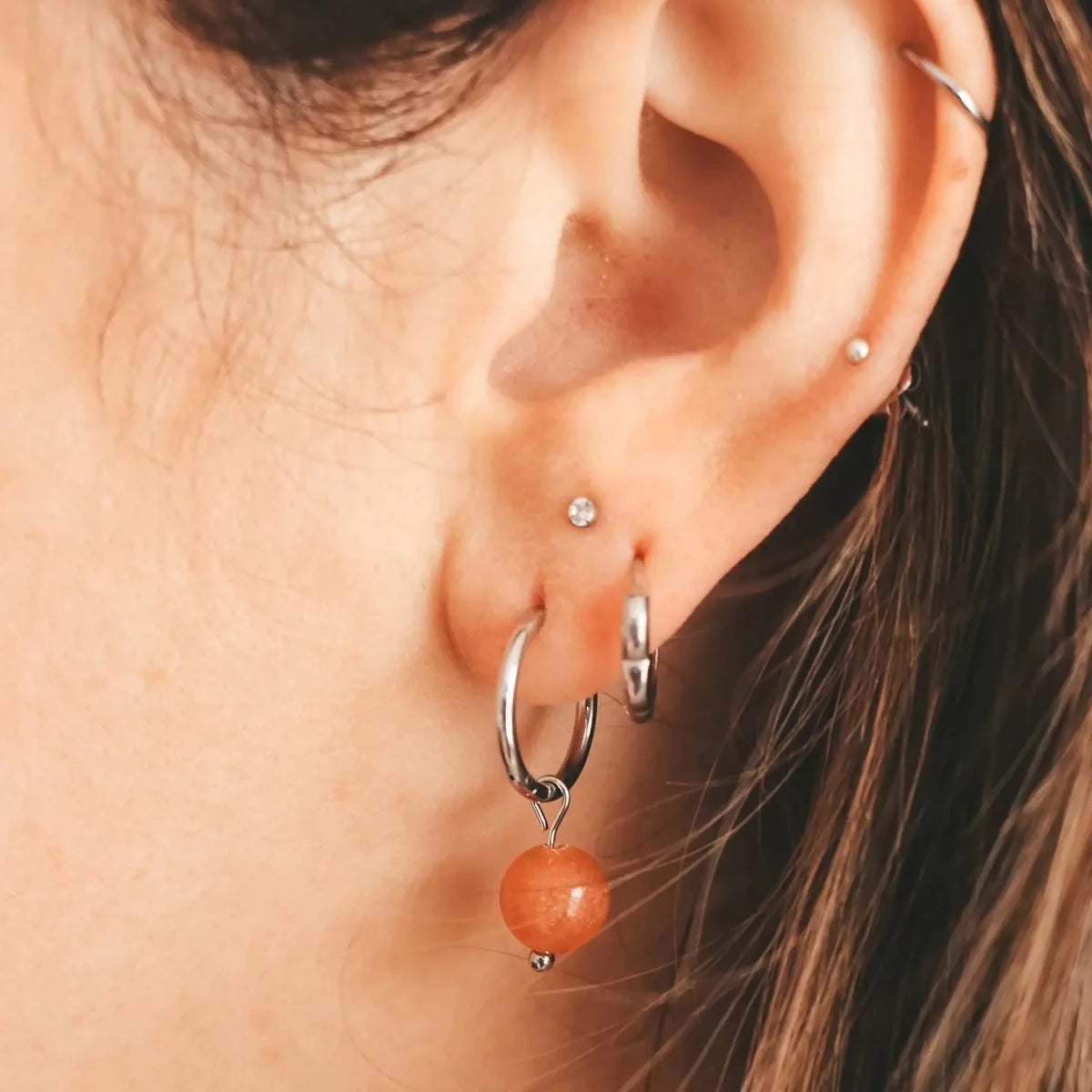 Boucles d'oreilles Roca Orange Horace - Ex-voto