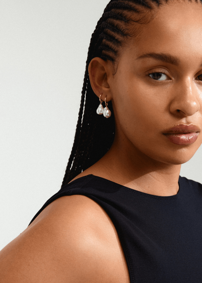 Boucles D'oreilles Sky Perle Pilgrim (Or ou Argent) - Ex - voto