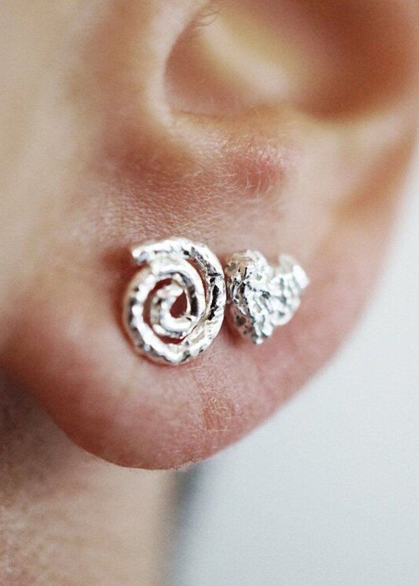 Boucles d'oreilles Spirales Marmo x Dranem.Bag - Ex - voto
