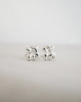 Boucles d'Oreilles Studs Floral Marmo x Zephyr (Paire) - Ex - voto
