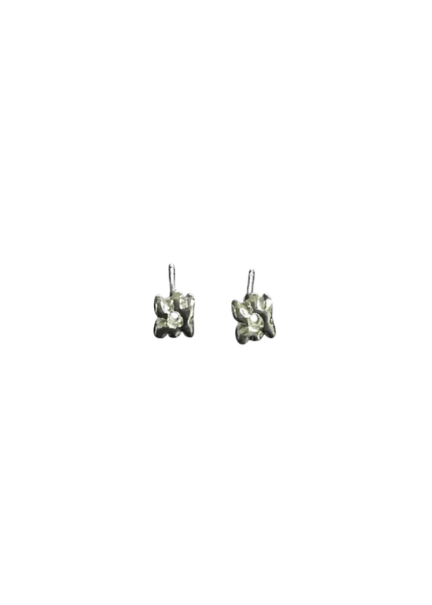 Boucles d'Oreilles Studs Floral Marmo x Zephyr (Paire) - Ex - voto