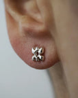 Boucles d'Oreilles Studs Floral Marmo x Zephyr (Paire) - Ex - voto