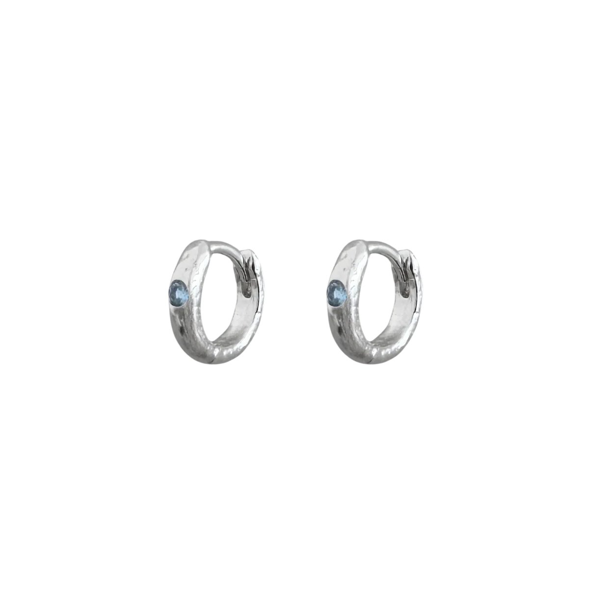 Boucles d'oreilles Uva Argent Aquamarine Adda Studio - Ex-voto