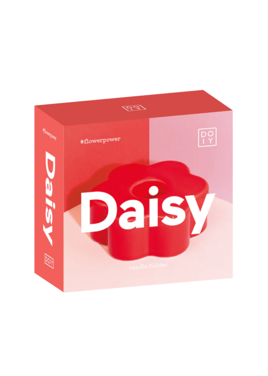 Bougeoir Daisy Rouge DOIY - Ex - voto