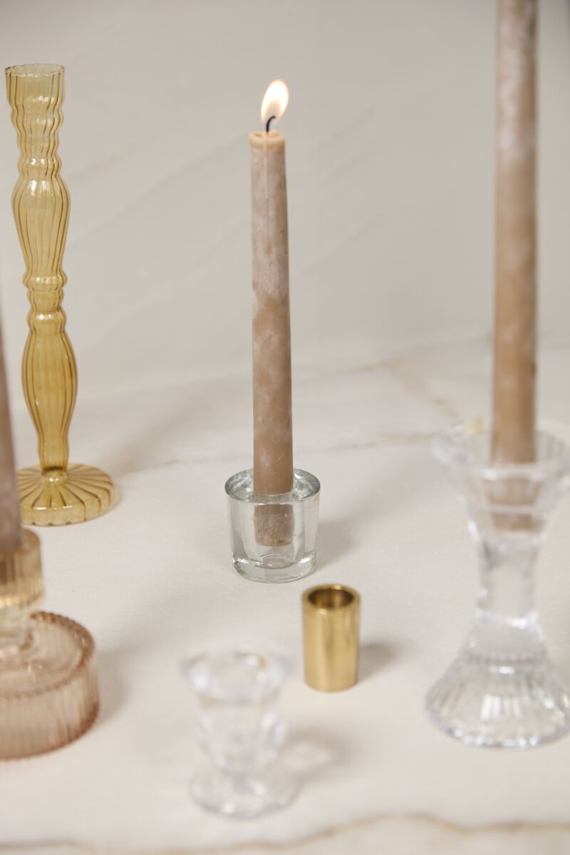 Bougeoir en Verre AD - Ex - voto