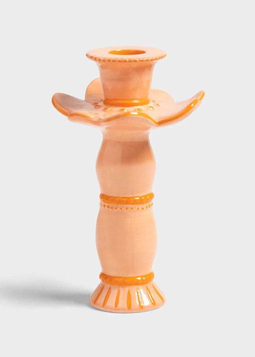 Bougeoir Posy Orange &k - Ex - voto
