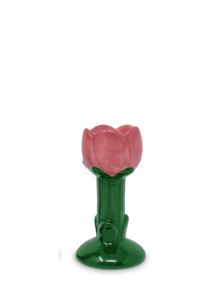 Bougeoir Tulipe Rose Ban.do - Ex - voto