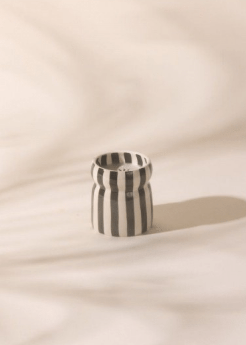 Bougie Cabana Paddywax Noir Lava Stone - Ex - voto