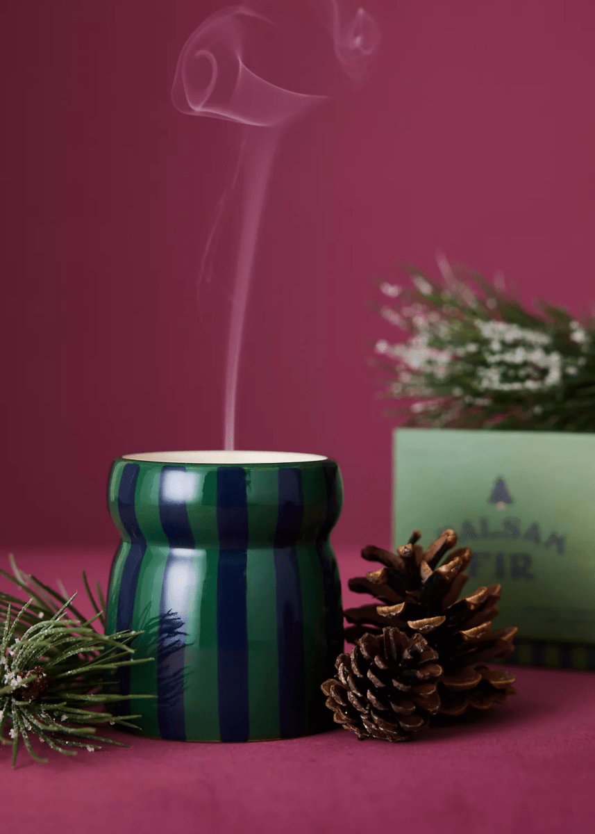 Bougie Cabana Paddywax Vert et Marine Sapin Baumier - Ex - voto