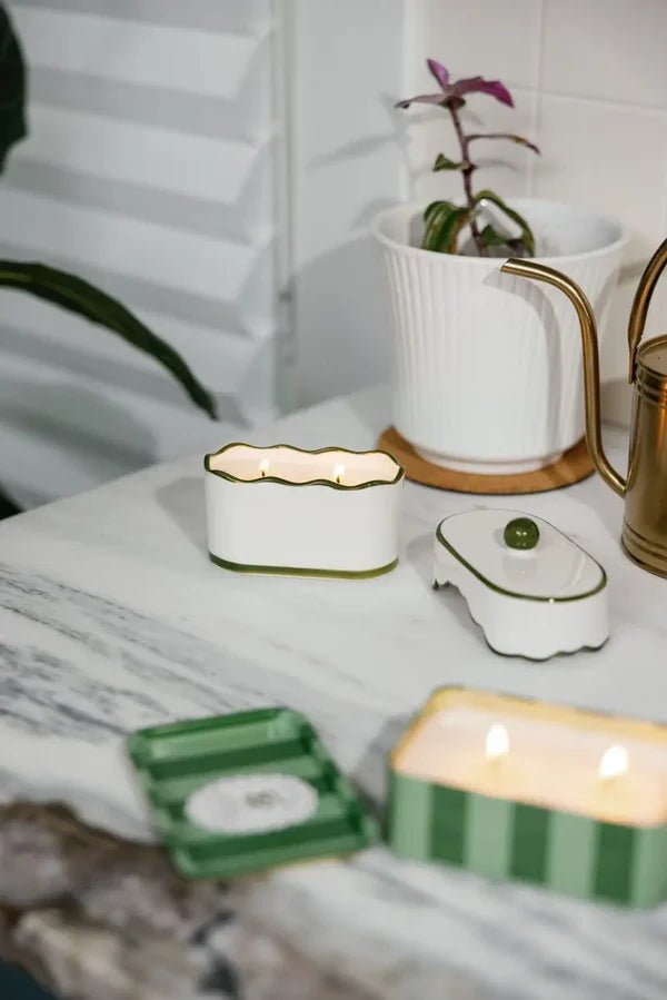 Bougie Chérie Paddywax Vert Pistache - Ex - voto