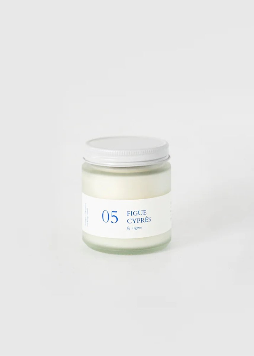 Bougie crépitante Flambette 05 - Figue + Cyprès 4oz - Ex - voto