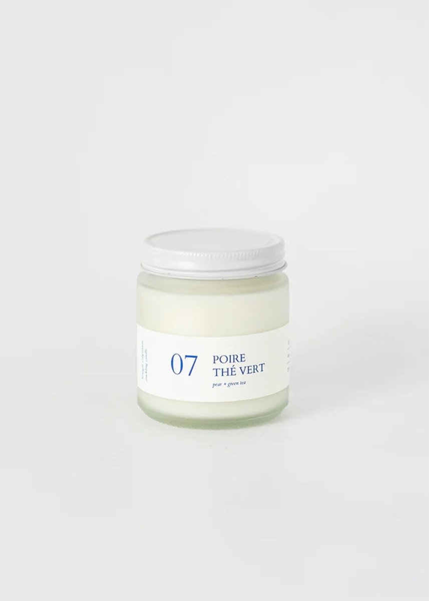 Bougie crépitante Flambette 07 - Poire + Thé vert 4oz - Ex - voto