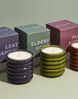 Bougie Cuir et Bois de Santal Zesty Lemons - Ex - voto