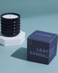 Bougie Cuir et Bois de Santal Zesty Lemons - Ex - voto